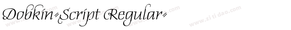 Dobkin-Script Regular字体转换